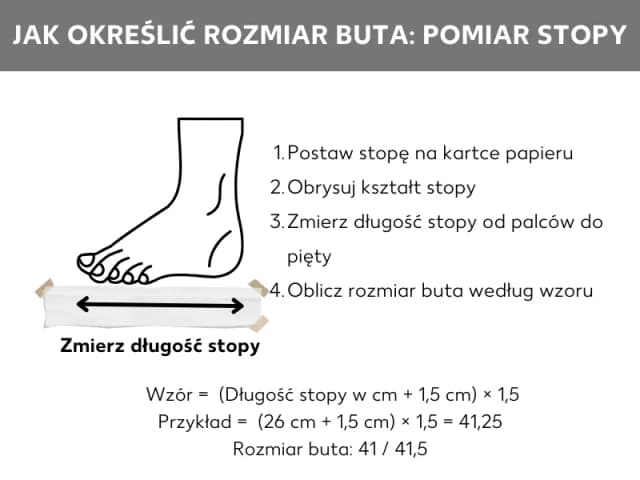 26 cm stopy? Sprawdź rozmiar buta damskiego - tabela i porady